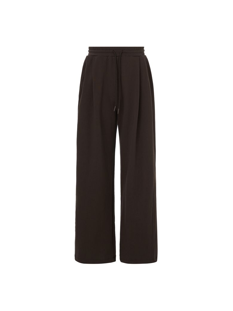 SIDE TUCKS PANTS [Brown]