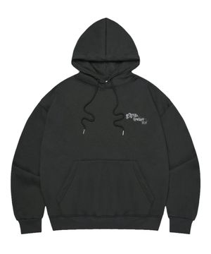 TEAR 후드 티셔츠 - 차콜