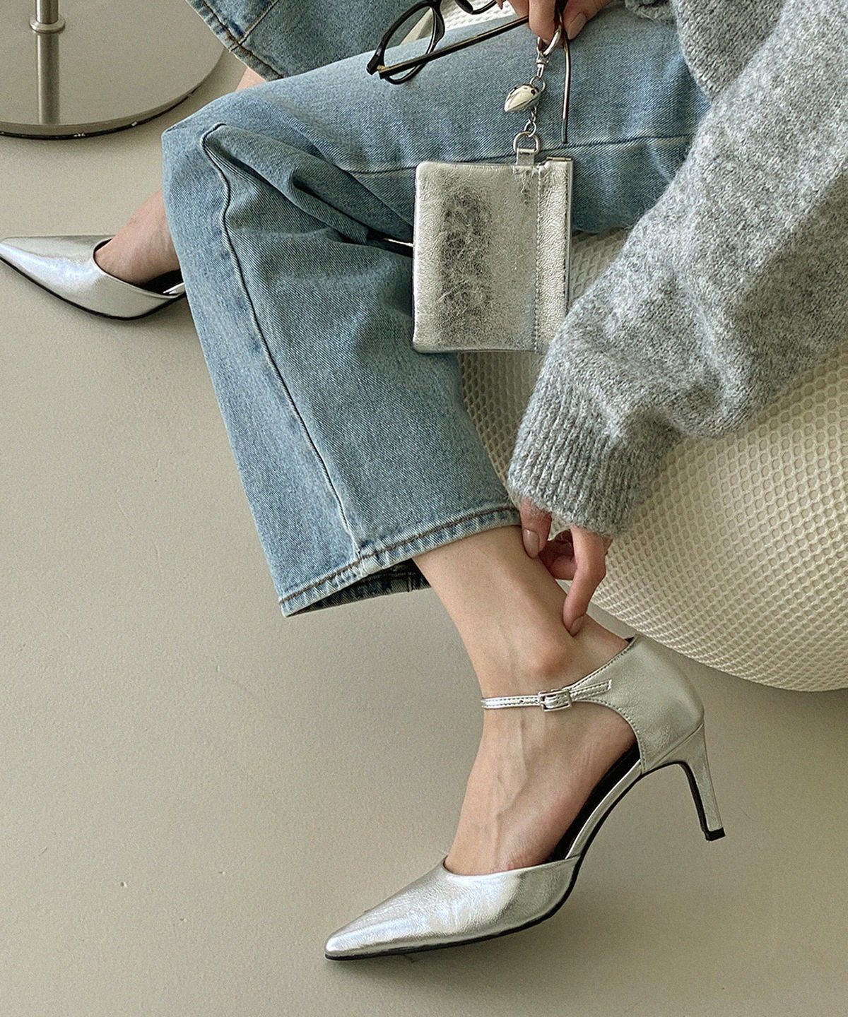 무드앤플(MOODNPLE) stella 스틸레토 스트랩 힐 3color 7cm