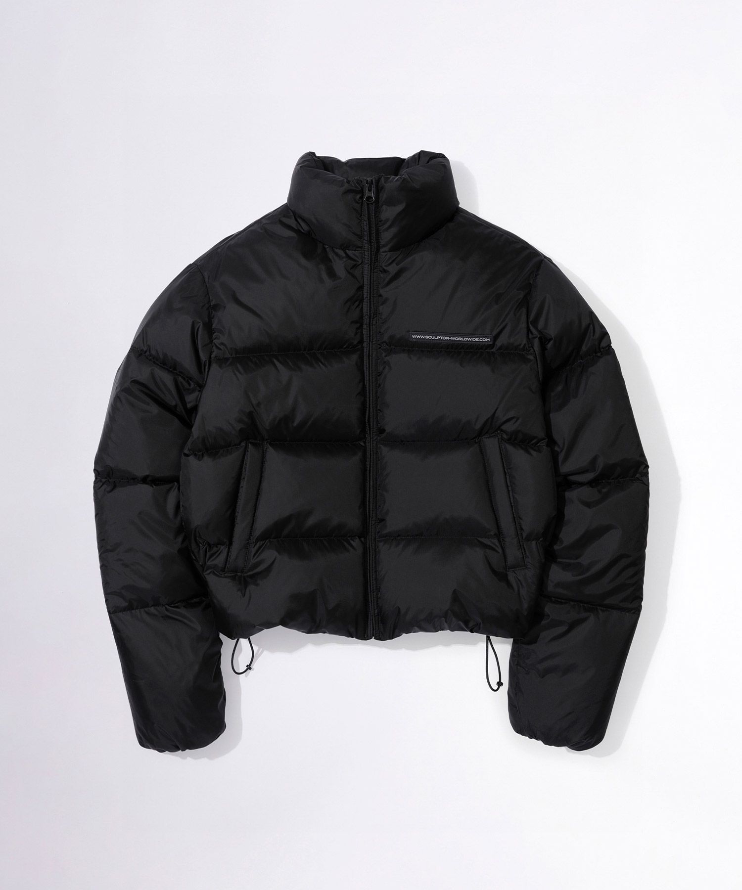 品揃え豊富で SCULPTOR | MUSINSA 107 Black Matte Down Puffer Cropped ジャケット・アウター