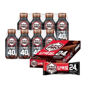 오리온 닥터유 프로드링크 초코 40g 초코 8팩 + 프로단백질바 8p