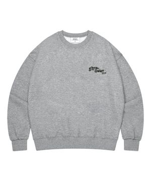 TEAR 맨투맨 티셔츠 - 그레이