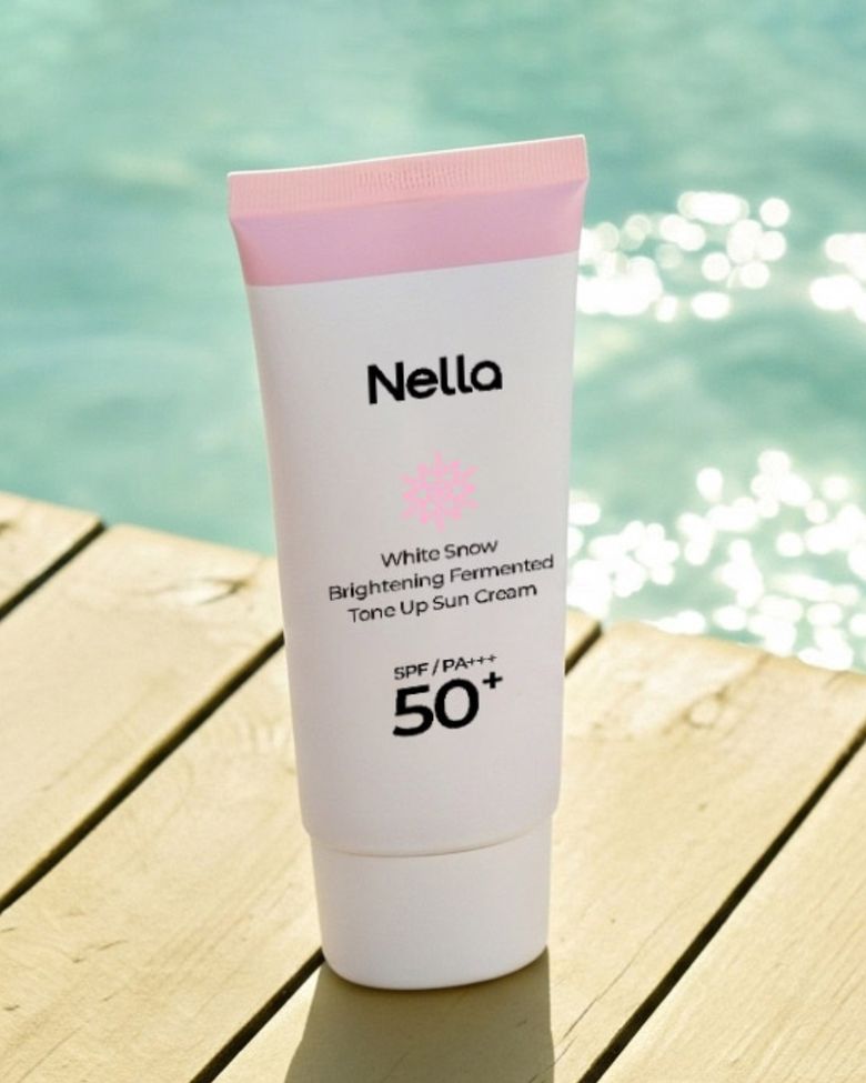 하얀눈 광채 발효 톤업 선크림 50g
