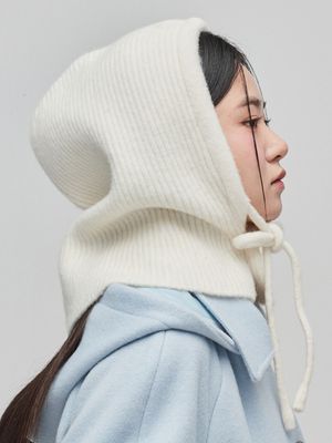 캐멀 울 바라클라바 _아이보리