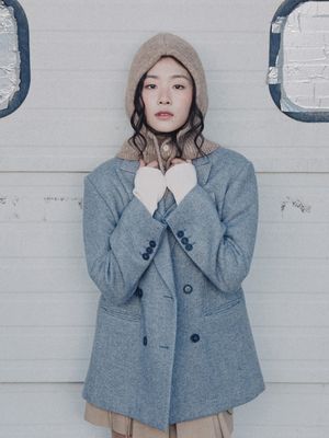 캐멀 울 바라클라바 _베이지