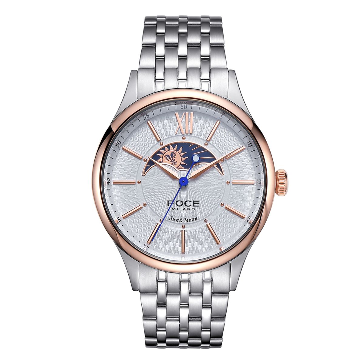 포체(FOCE) 41mm 남성 썬앤문 메탈시계 FM7602GM-WRG