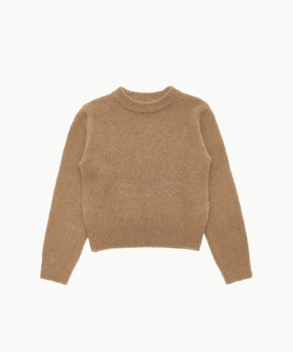 아모멘토(AMOMENTO) FLUFFY BRUSHED KNIT_BEIGE