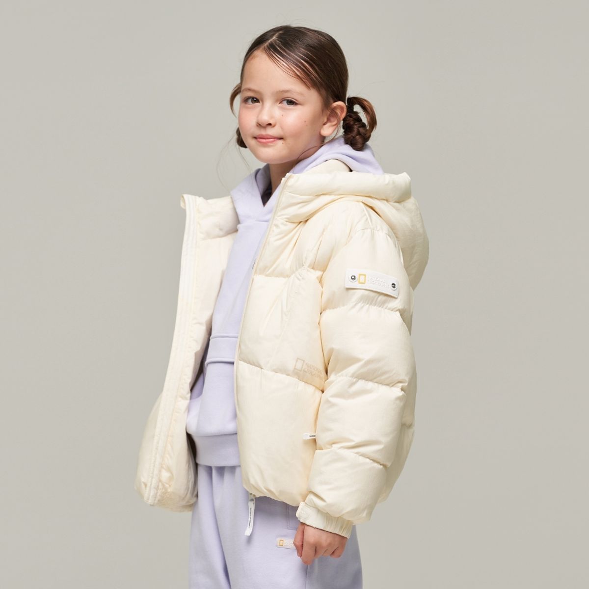 내셔널지오그래픽 키즈(NATIONAL GEOGRAPHIC KIDS) K244GDW910 글라리스 덕 다운 점퍼 IVORY