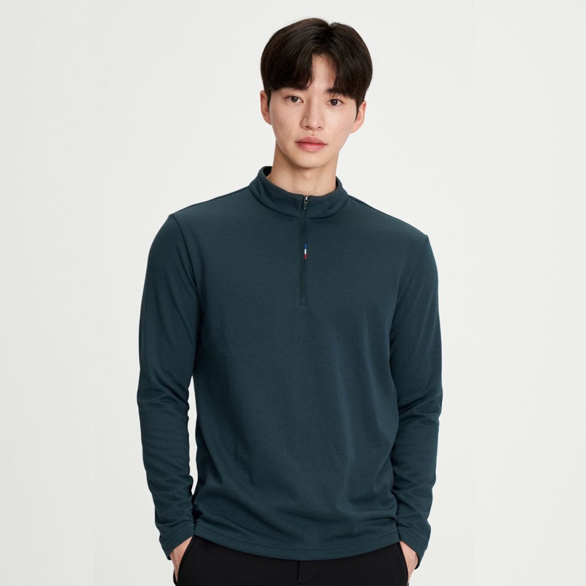밀레(MILLET) 몰르통B 반집업 티셔츠_MQTFT402