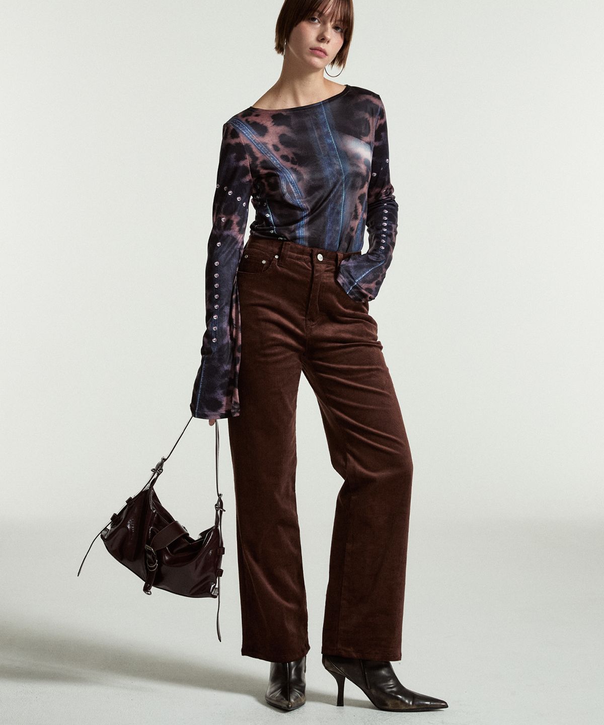 페이헤이(FEIHEI) FEI CORDUROY CARPENTER PANTS BROWN