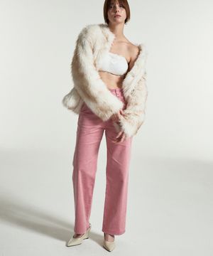FEI CORDUROY CARPENTER PANTS PINK