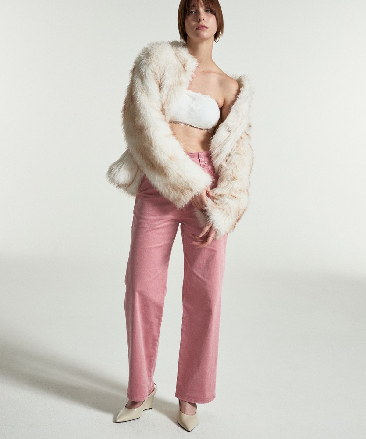 페이헤이(FEIHEI) FEI CORDUROY CARPENTER PANTS PINK