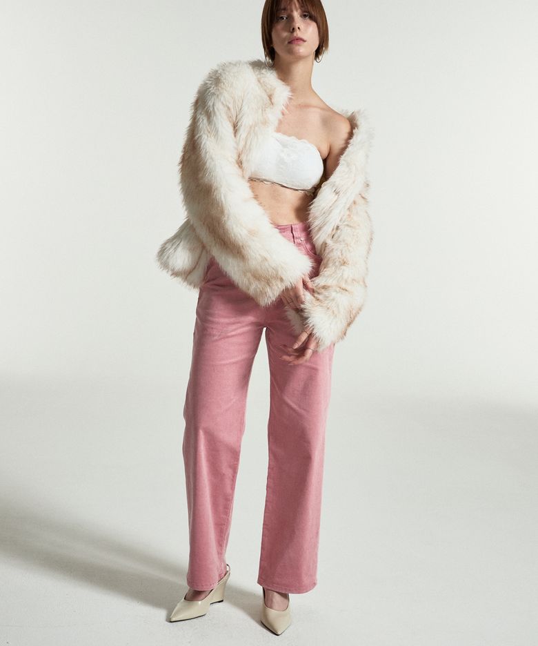FEI CORDUROY CARPENTER PANTS PINK