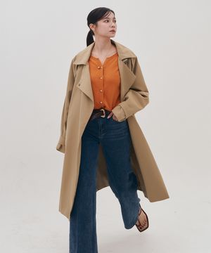 모던 페미닌 비죠 트렌치코트