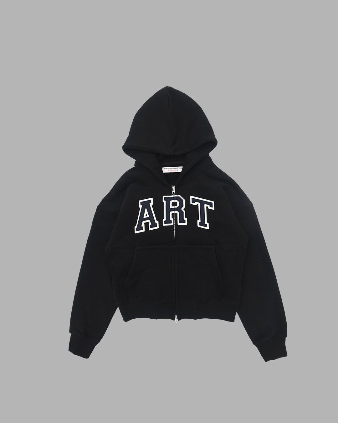 MUSINSA公式 | THEMUSEUMVISITOR ART ZIP-UP HOODIE (BLACK)