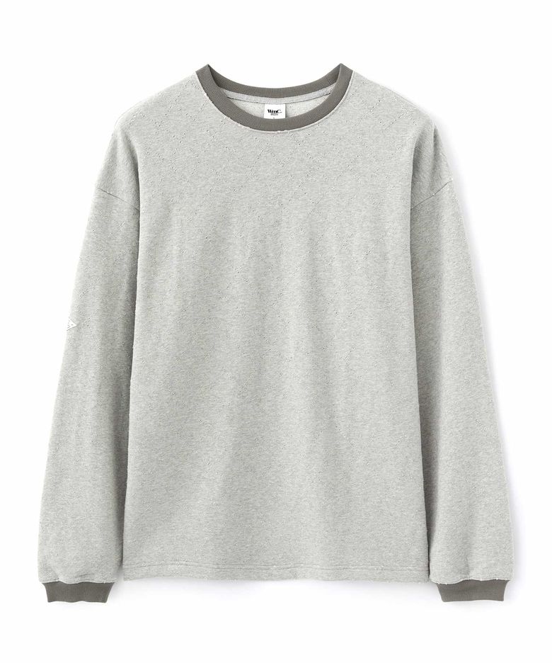 아가일 펀칭 롱슬리브_GREY