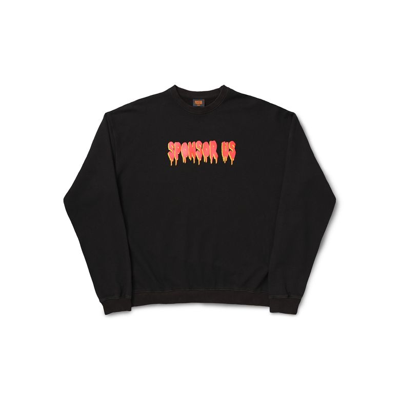 OVERDYED SPONSOR SWEATSHIRT / BLACK