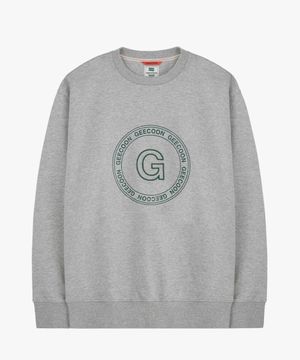 서클 볼륨 자수 스웨트셔츠 GEE248-101 멜란지그레이