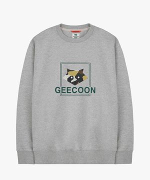 밀리터리 지쿤 로고 스웨트셔츠 GEE248-102 멜란지그레이