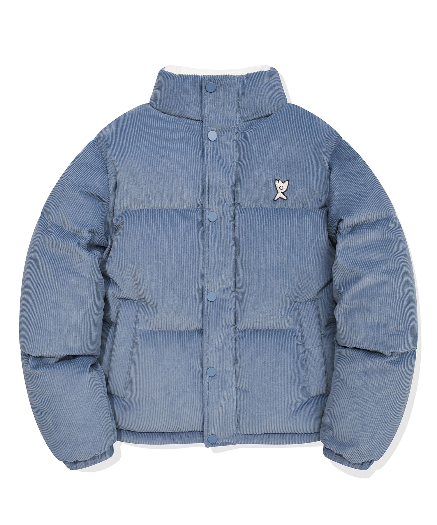 【Wacky WiLLy】Women's Corduroy Short Down Jumper MUSINSA | WACKY WILLY Corduroy down puffer blue