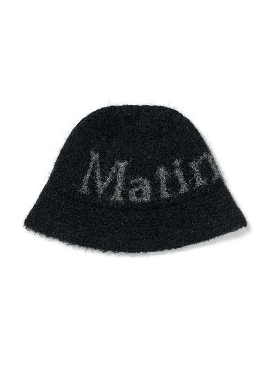 【MATIN KIM】LOGO JACQUARD HEAVY KNIT BUCKET HAT IN BLACK MUSINSA | MATIN KIM LOGO JACQUARD HEAVY KNIT BUCKET HAT IN BLACK