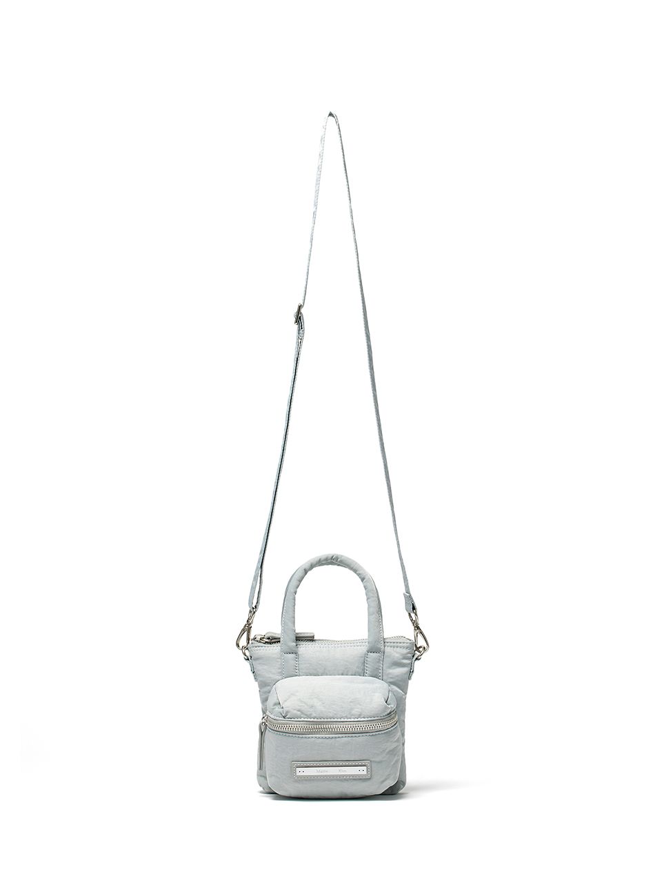 MUSINSA | MATIN KIM PADDED CARGO TWO WAY MINI BAG IN LIGHT GREY