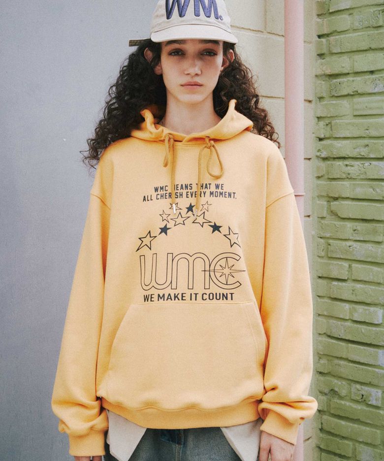 스타 슬로건 후드_YELLOW