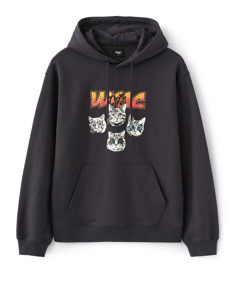 [WMC x HINA] 메탈캣 후드_CHARCOAL GREY