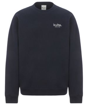 자수로고 마르세유 기모 맨투맨 티셔츠 네이비