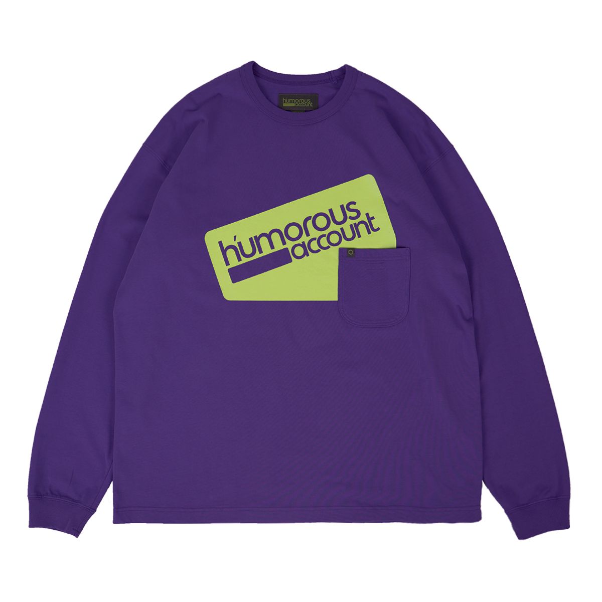 휴머러스 어카운트(HUMOROUS ACCOUNT) HUMOROUS LOGO L/S TEE / PURPLE