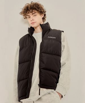 패딩 베스트 유니 블랙