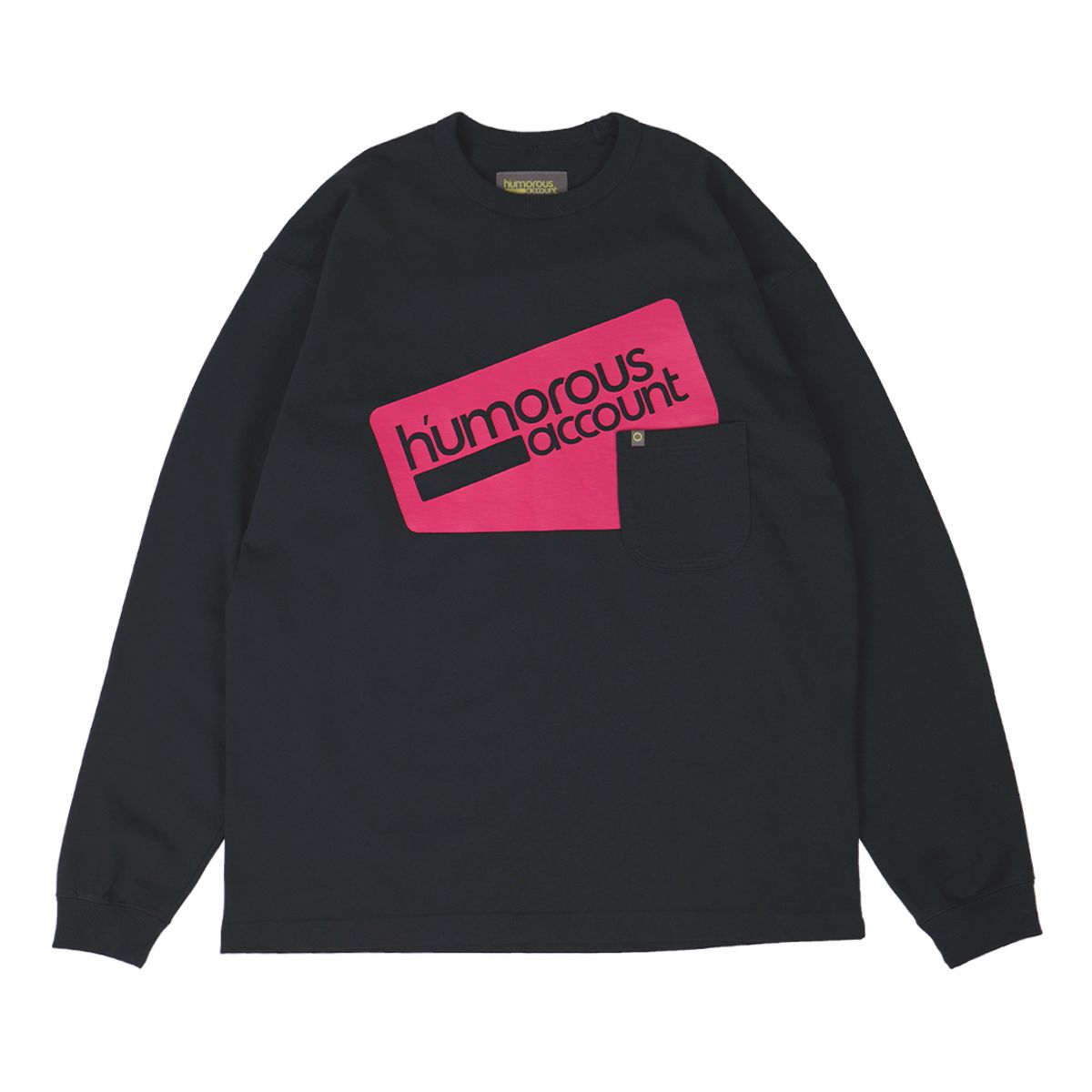 휴머러스 어카운트(HUMOROUS ACCOUNT) HUMOROUS LOGO L/S TEE / BLACK