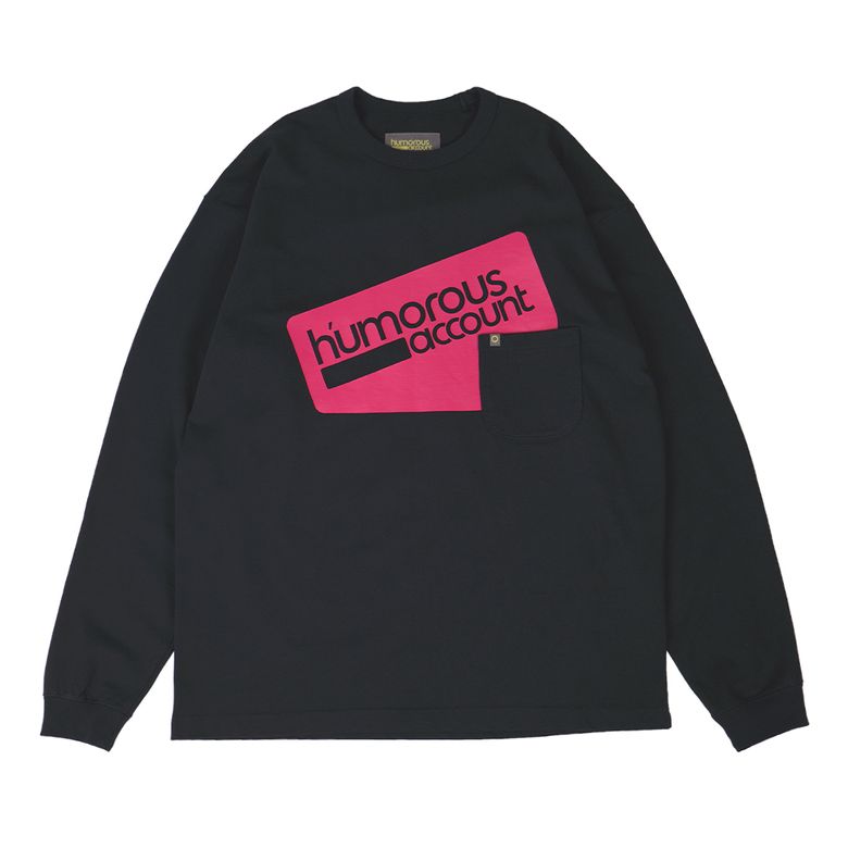 HUMOROUS LOGO L/S TEE / BLACK