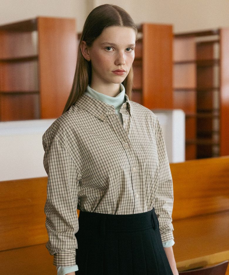 [브랜드위크 20%쿠폰] [2COLORS] GRID CHECK SHIRT