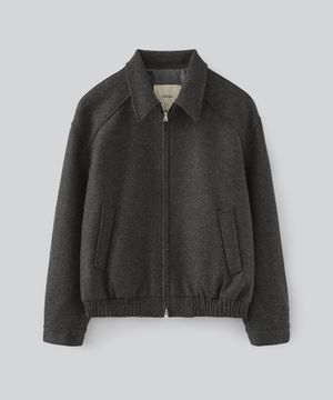 구스토 울 블루종 자켓 (차콜)