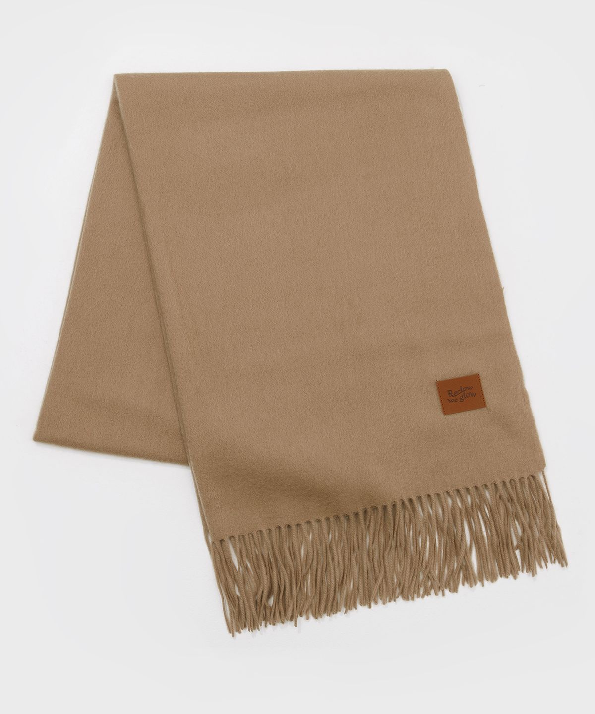 리끌로우(RECLOW) RC ENORMOUS 숄 CASHMERE 100% MUFFLER BEIGE