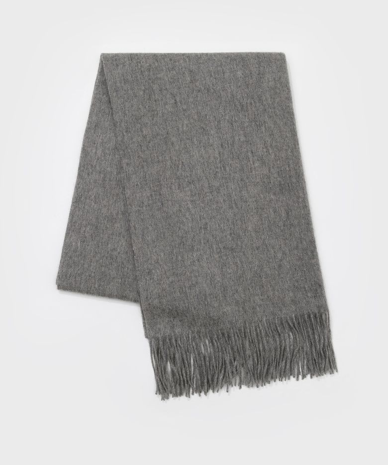 RC MACR WOOL 100% MUFFLER GRAY