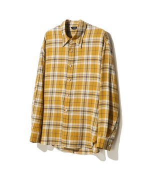 말리 멀티 체크 셔츠 다크옐로우 IESH4F108Y3