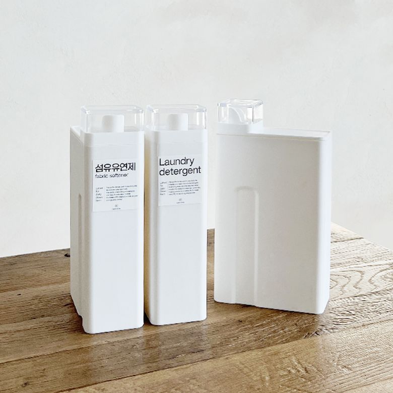 [3pack] 화이트 사각 세탁세제 리필용기