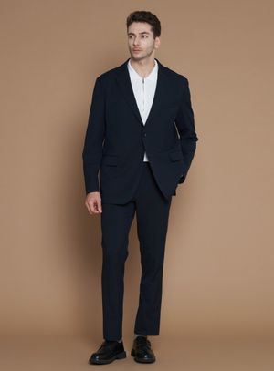 [M~5XL] 소프트 싱글 셋업 블레이저_네이비