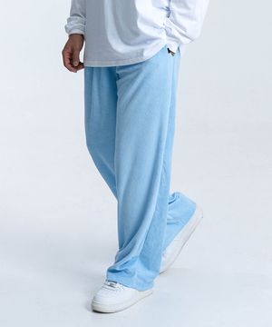 P2404 테리 와이드 트랙팬츠 [블루]