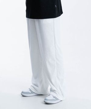 P2404 테리 와이드 트랙팬츠 [화이트]
