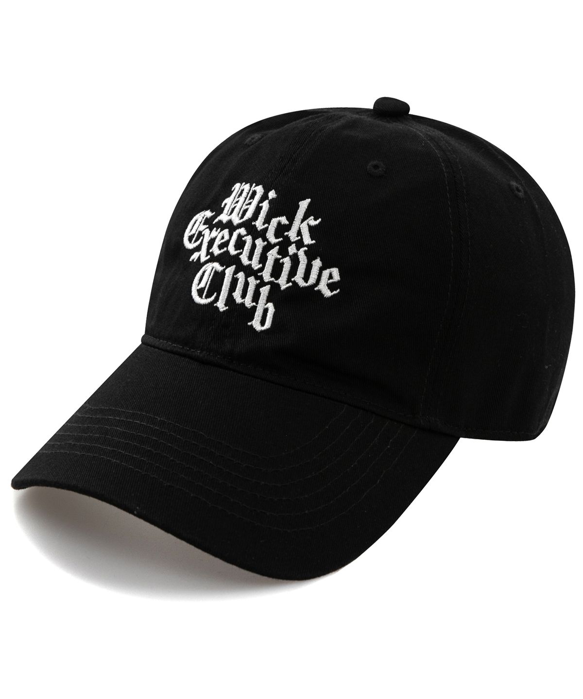 윅(WICK) Gothic Executive club 워싱 볼캡-블랙