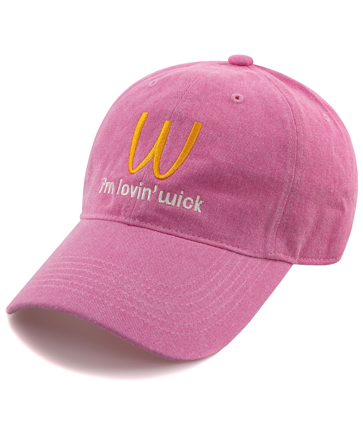 윅(WICK) Im lovin 피그먼트 볼캡-핑크