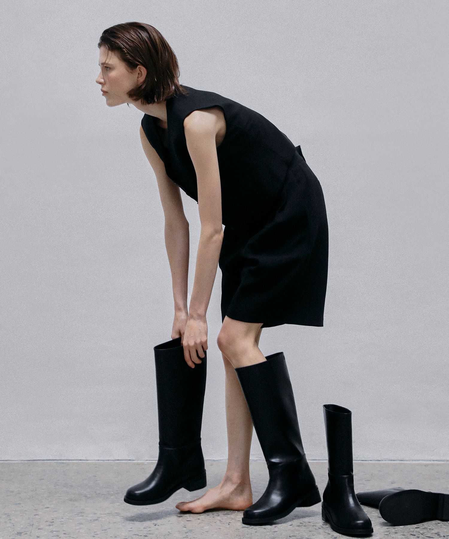 *在庫わずか*【MARINE SERRE】プリントレザーソックスブーツ Printed leather-trimmed sock boots in multicoloured - Marine