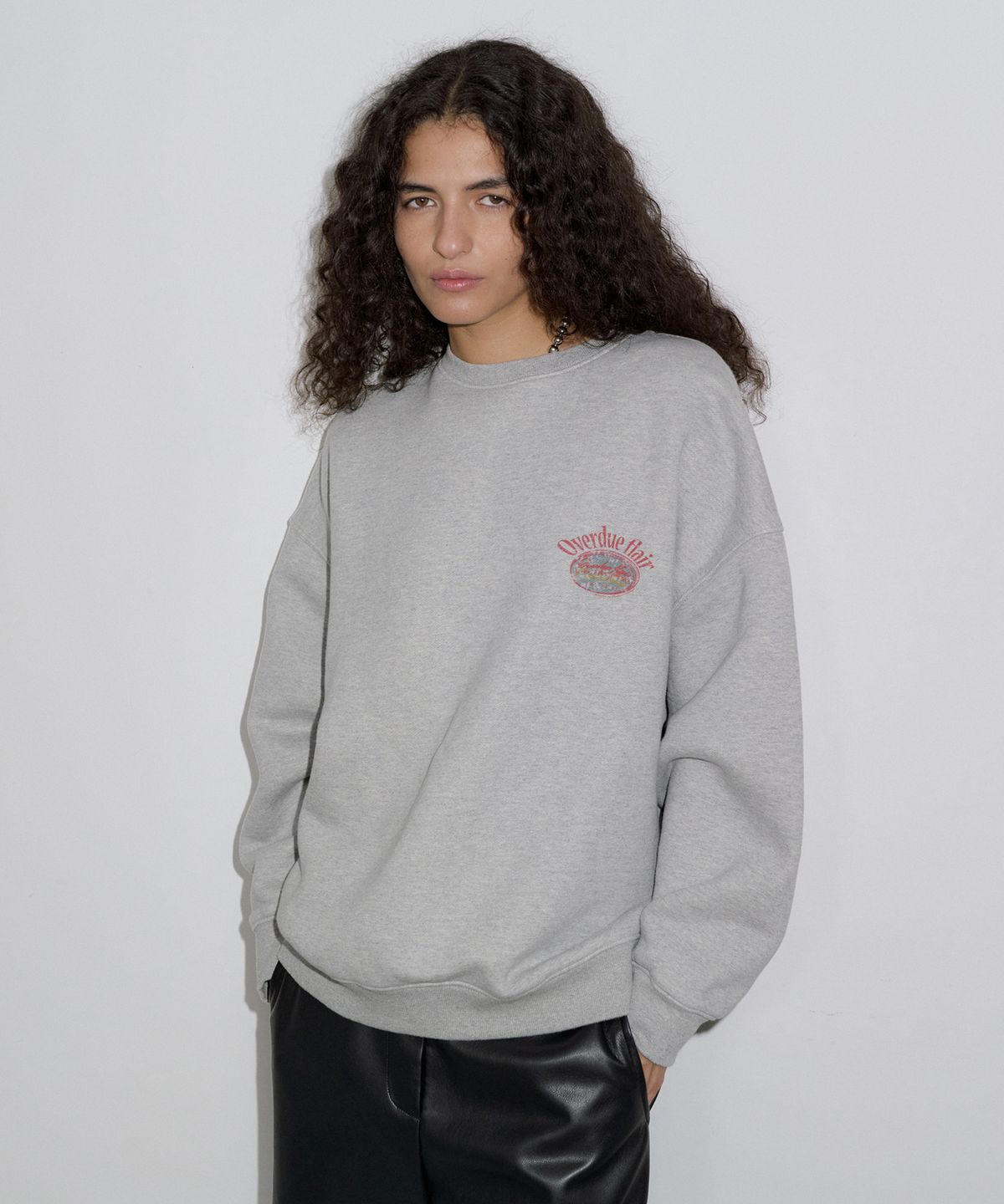 오버듀플레어(OVERDUEFLAIR) SIGNATURE PRINTING MTM_MELANGE GREY