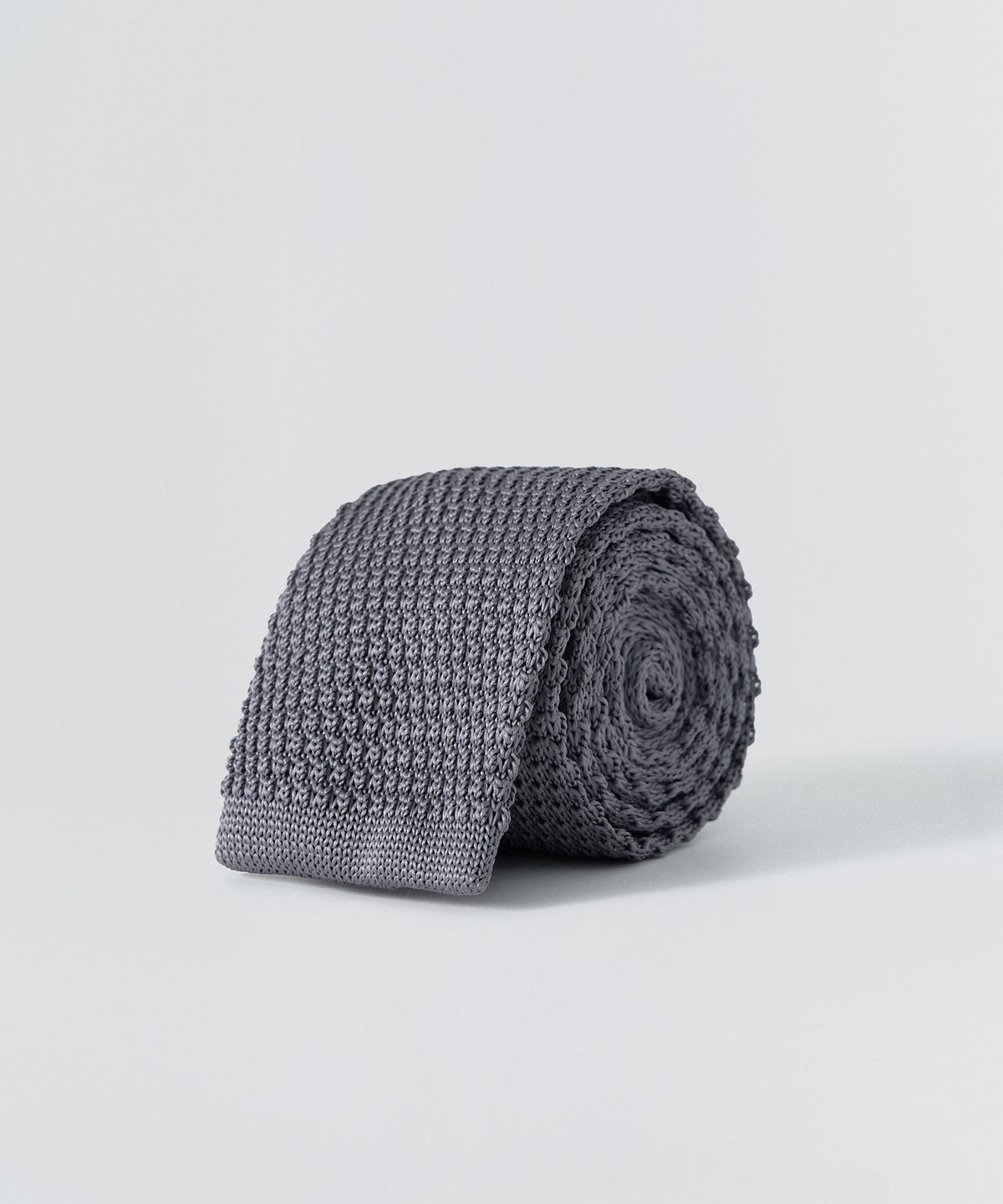 이지오(EZIO) Daily Poly Knit Tie_Blue Grey