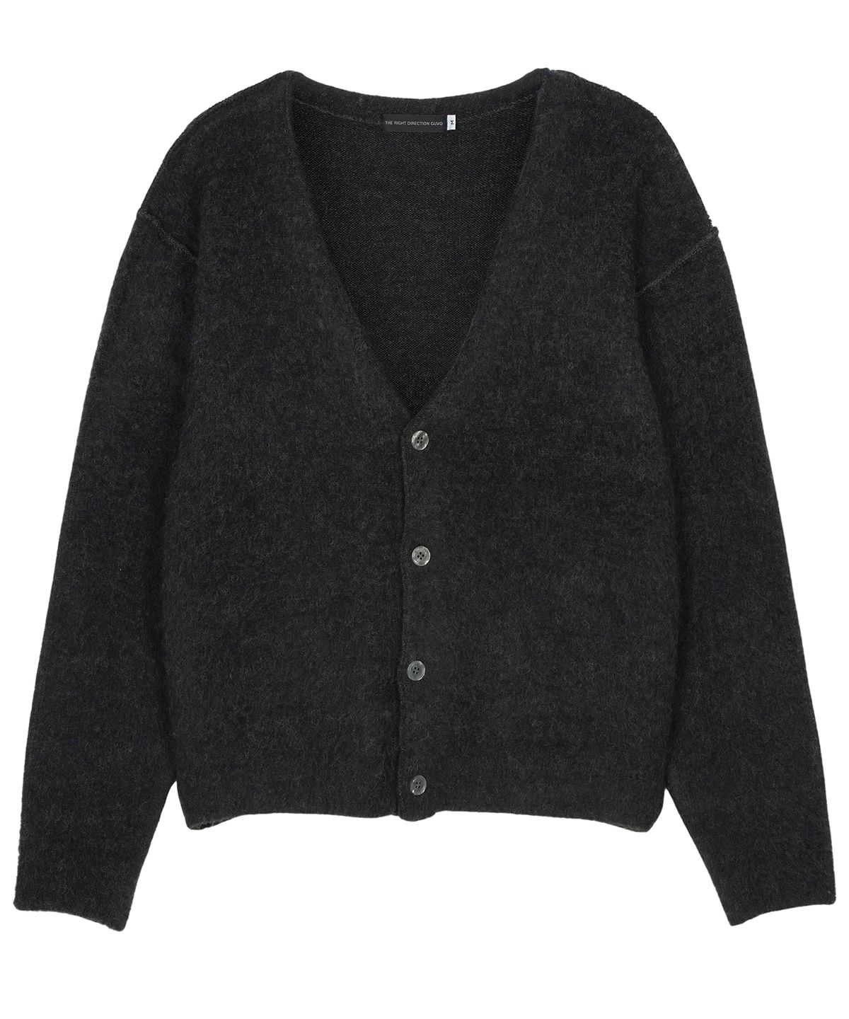구보(GUVO) Out seam Cardigan, charcoal