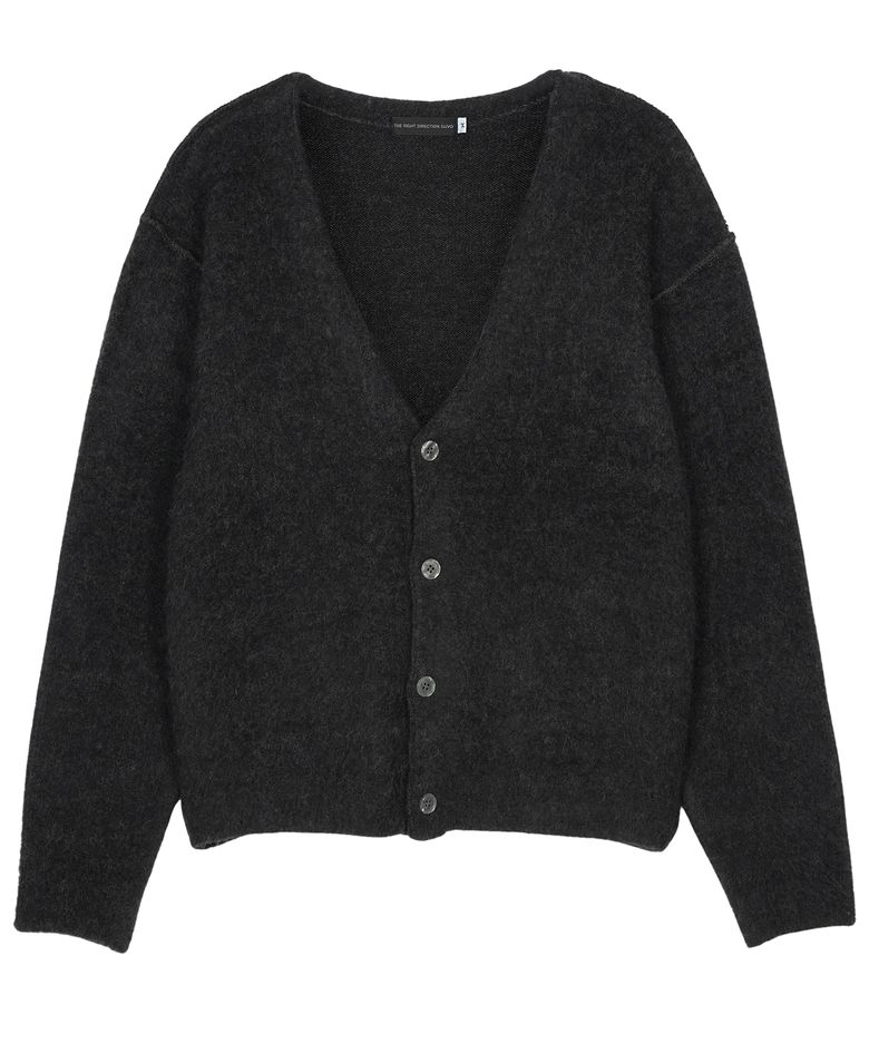 Out seam Cardigan, charcoal