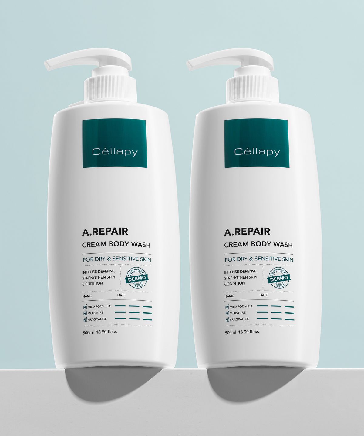 셀라피(CELLAPY) [2개] 에이리페어 크림 바디워시 (500ml+500ml)
